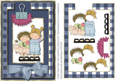 Country Friends Card Topper