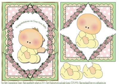 New Baby Congratulations Card Topper
