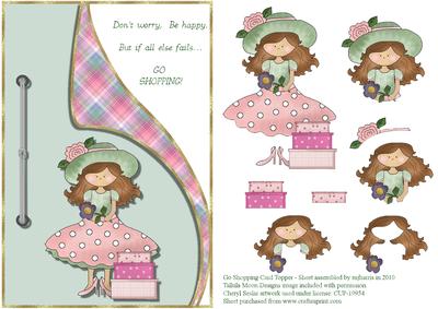 Go Shopping Card Topper