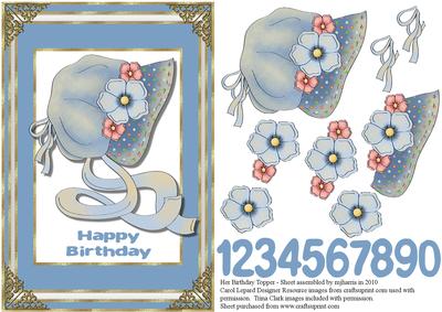 Her Birthday Card Topper