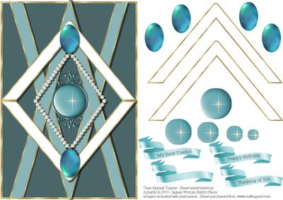 Teal Appeal Card Topper