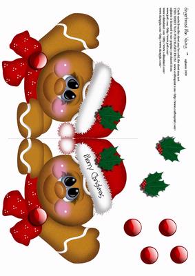 Christmas Gingerbread Man Waving