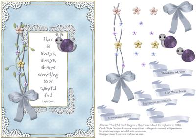 Always Thankful Card Topper