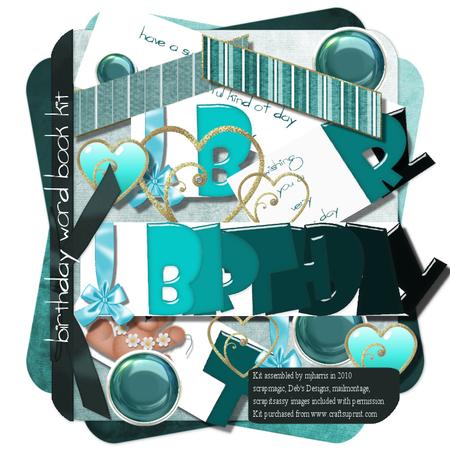 Birthday Word Book Kit