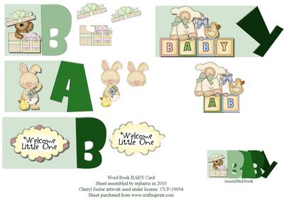 Word Book Baby Card