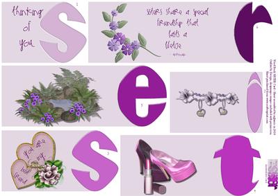 Word Book Sister Card