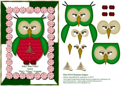 Wise Owl Christmas Topper