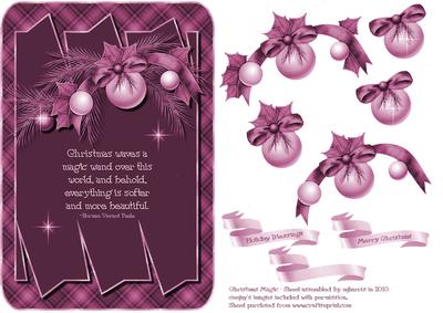Christmas Magic 2 Card Topper