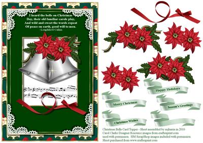 Christmas Bells Card Topper
