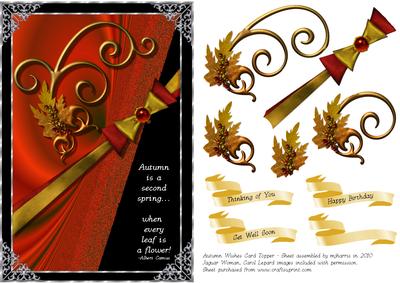Autumn Wishes Card Topper