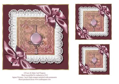 Of Lace & Satin Card Toppers