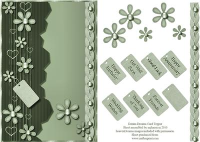 Denim & Corduroy Dreams Card Topper