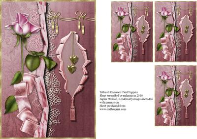 Tattered Romance Card Toppers