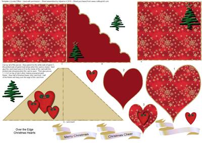 Over the Edge Christmas Hearts