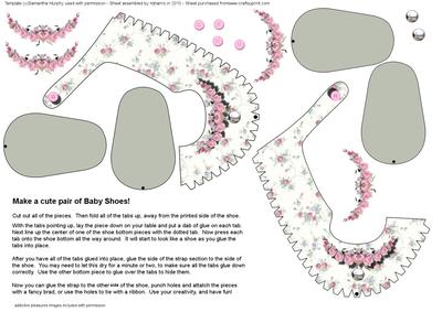 Delicate Roses Baby Shoes