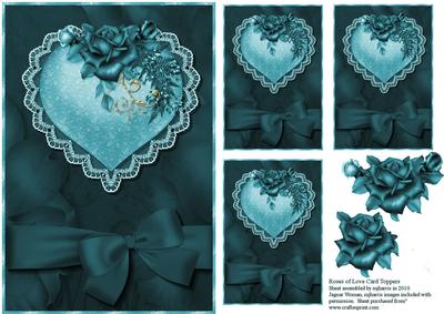 Lovely Roses of Love Toppers