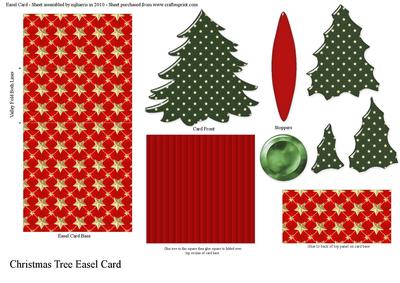 Christmas Tree Easel Card