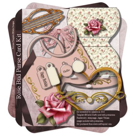 Rose Bud Purse Card Kit
