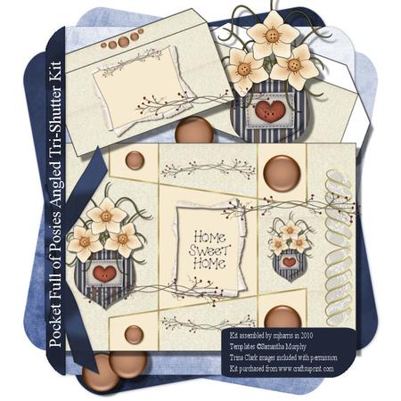 Pocket Full of Posies Angled Tri-shutter Card Kit