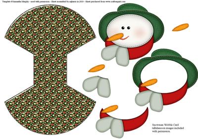 Snowman Wobble Card