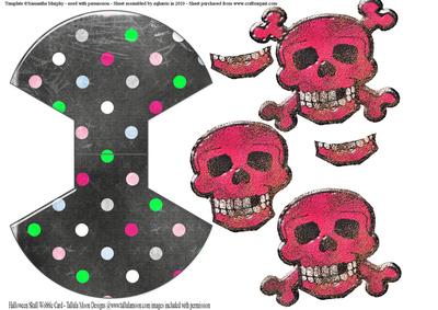 Halloween Skull Wobble Card