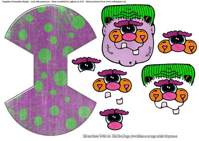 Halloween Monster Wobble Card