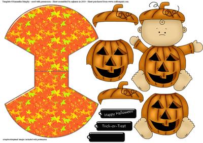 Pumpkin Baby Wobble Card