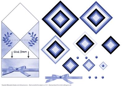 Go Blue Diamond Top Card