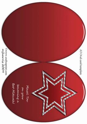 Mazel Tov - Bat Mitzvah Red