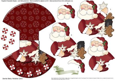 Santa Baby Wobble Card