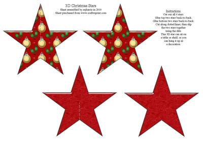 3D Christmas Star - 1