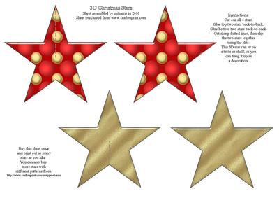 3D Christmas Star - 2