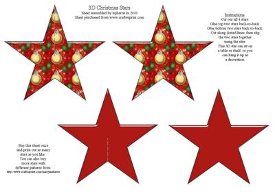 3D Christmas Star - 5