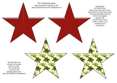 3D Christmas Star - 6