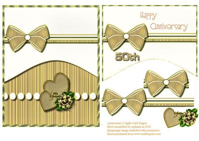 Anniversary Couple Card Topper - 3