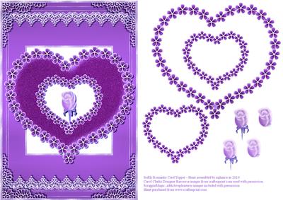 Softly Romantic Purple Topper