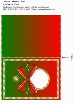 Christmas Colors Apeture Card