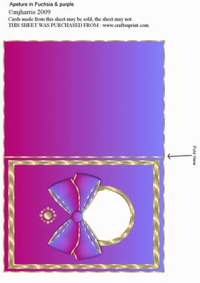 Apeture in Fuchsia & Purple