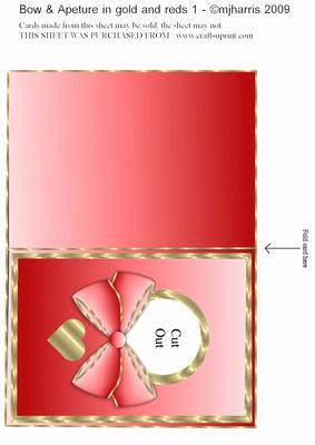 Apeture in Gold & Red to Pink