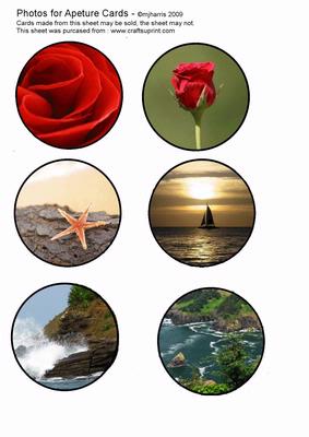 Photo Sheet 1 for Apeture Cards