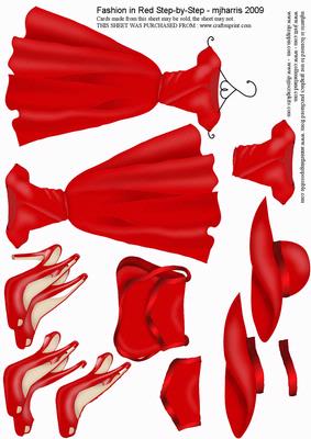 Fashion in Red Step-by-step