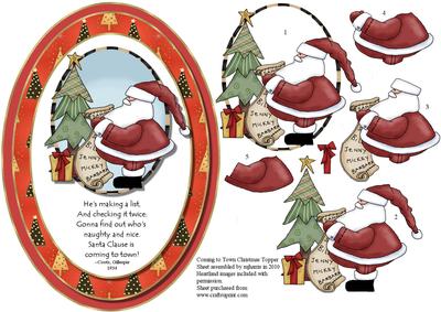 Coming to Town Christmas Topper