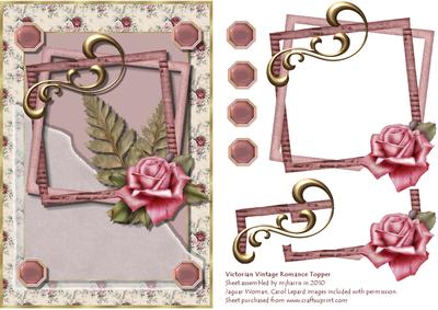 Victorian Vintage Romance Topper
