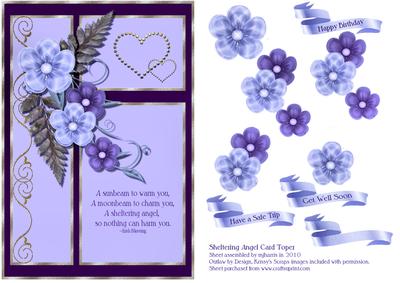 Sheltering Angel Card Topper - 2