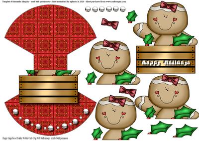 Happy Gingerbread Holiday Wobble Card