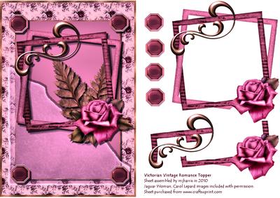 Victorian Vintage Romance Topper - 6