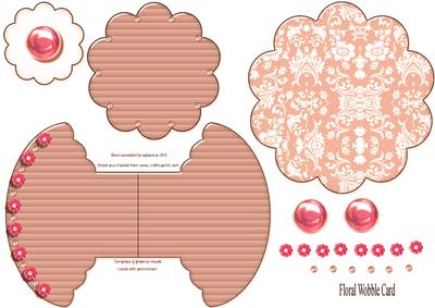 Floral Wobble Pyramid Card - 2