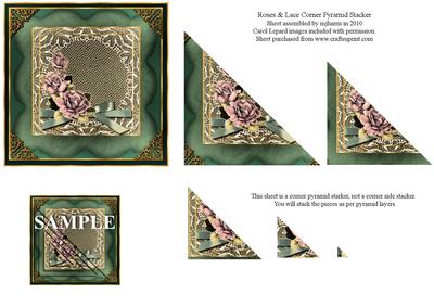 Roses & Lace Corner Pyramid Stacker
