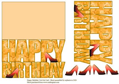 Happy Birthday Cut-out Card 2