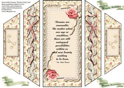 Dreams Are Renewable Theatre Fold Card